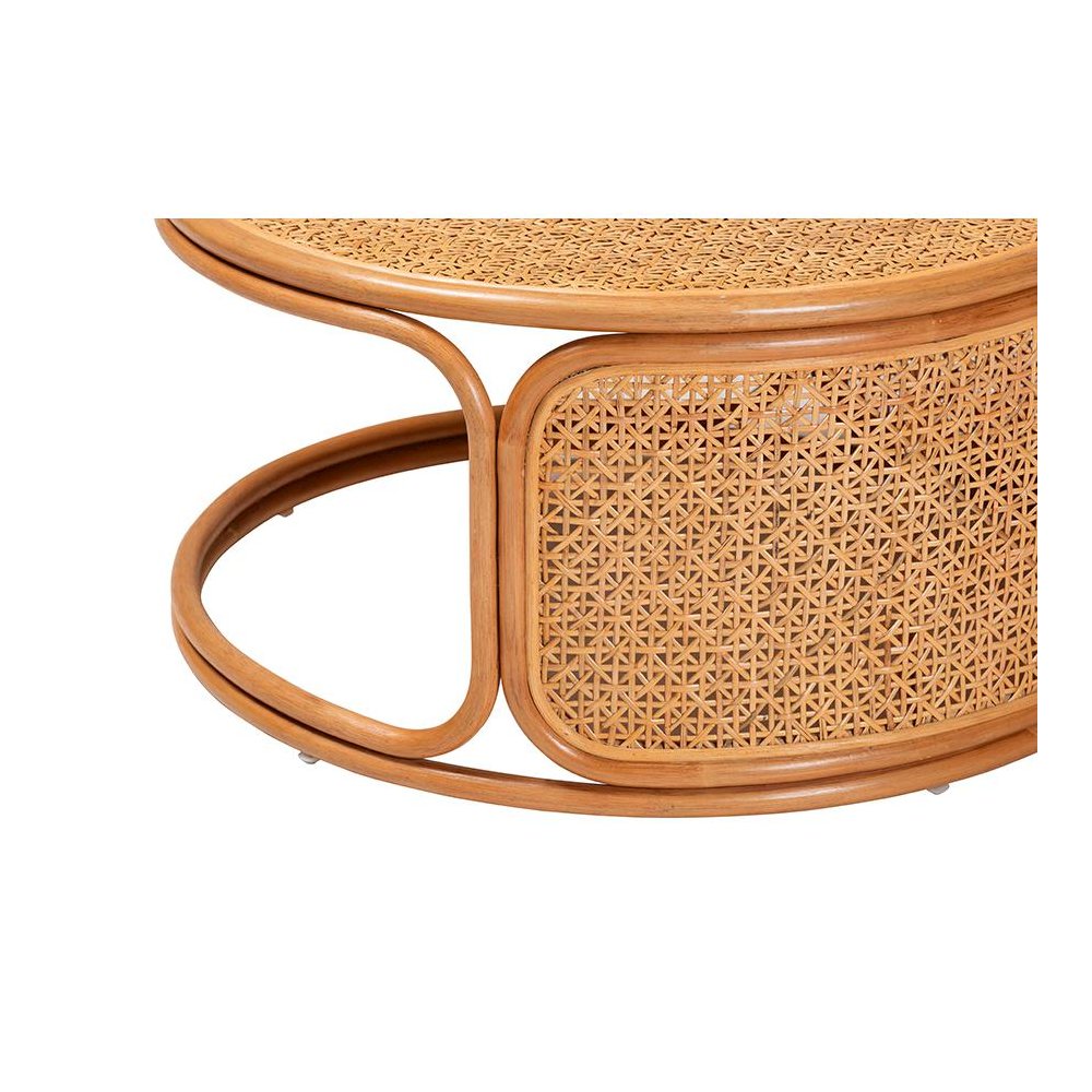 Eldon Bohemian Honey Rattan Coffee Table. Picture 3