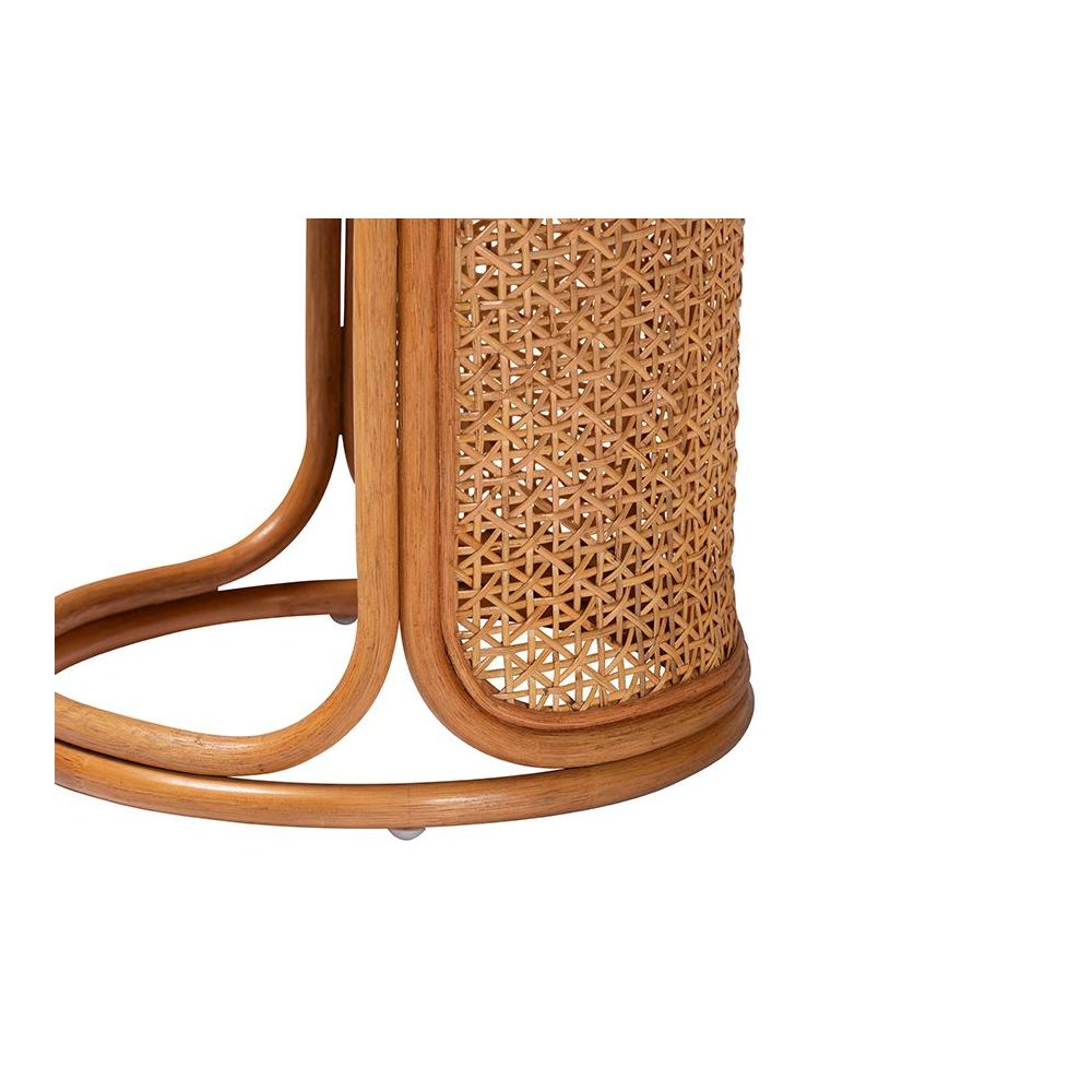 Eldon Bohemian Honey Rattan End Table. Picture 3