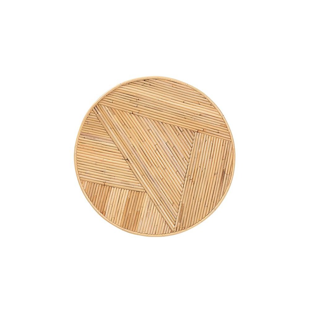 Iryna Modern Bohemian Natural Rattan End Table. Picture 4