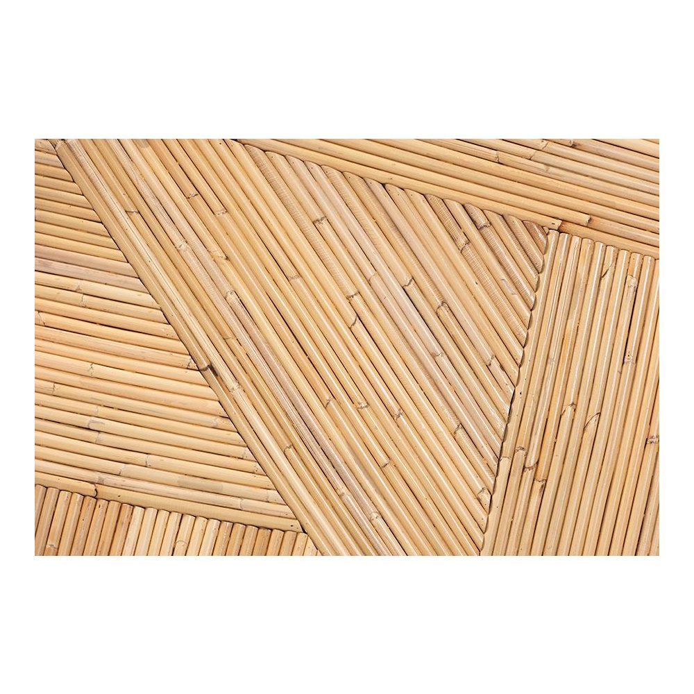Iryna Modern Bohemian Natural Rattan End Table. Picture 5
