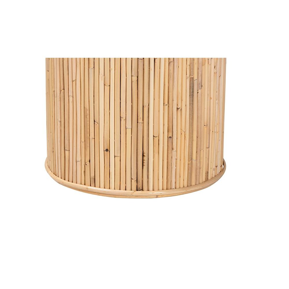 Iryna Modern Bohemian Natural Rattan Console Table. Picture 5