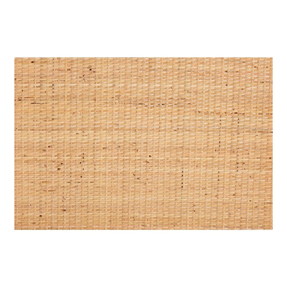 Lombok Modern Bohemian Natural Rattan End Table. Picture 5