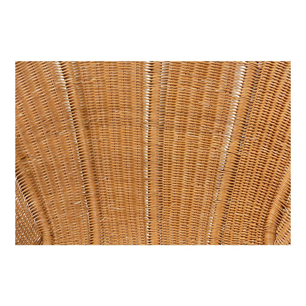 Blossom Bohemian Honey Rattan Accent Flower Chair. Picture 7