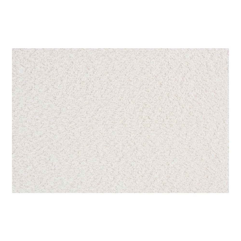 Bonilla Modern White Teddy-Bear Fabric and Rubberwood 2-Drawer Nightstand. Picture 6