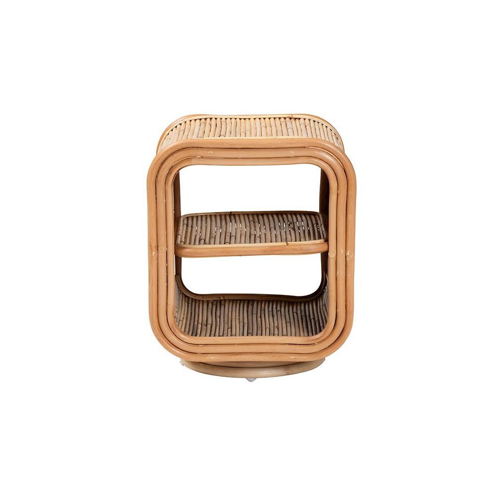 Bethari Bohemian Natural Rattan Nightstand. Picture 2