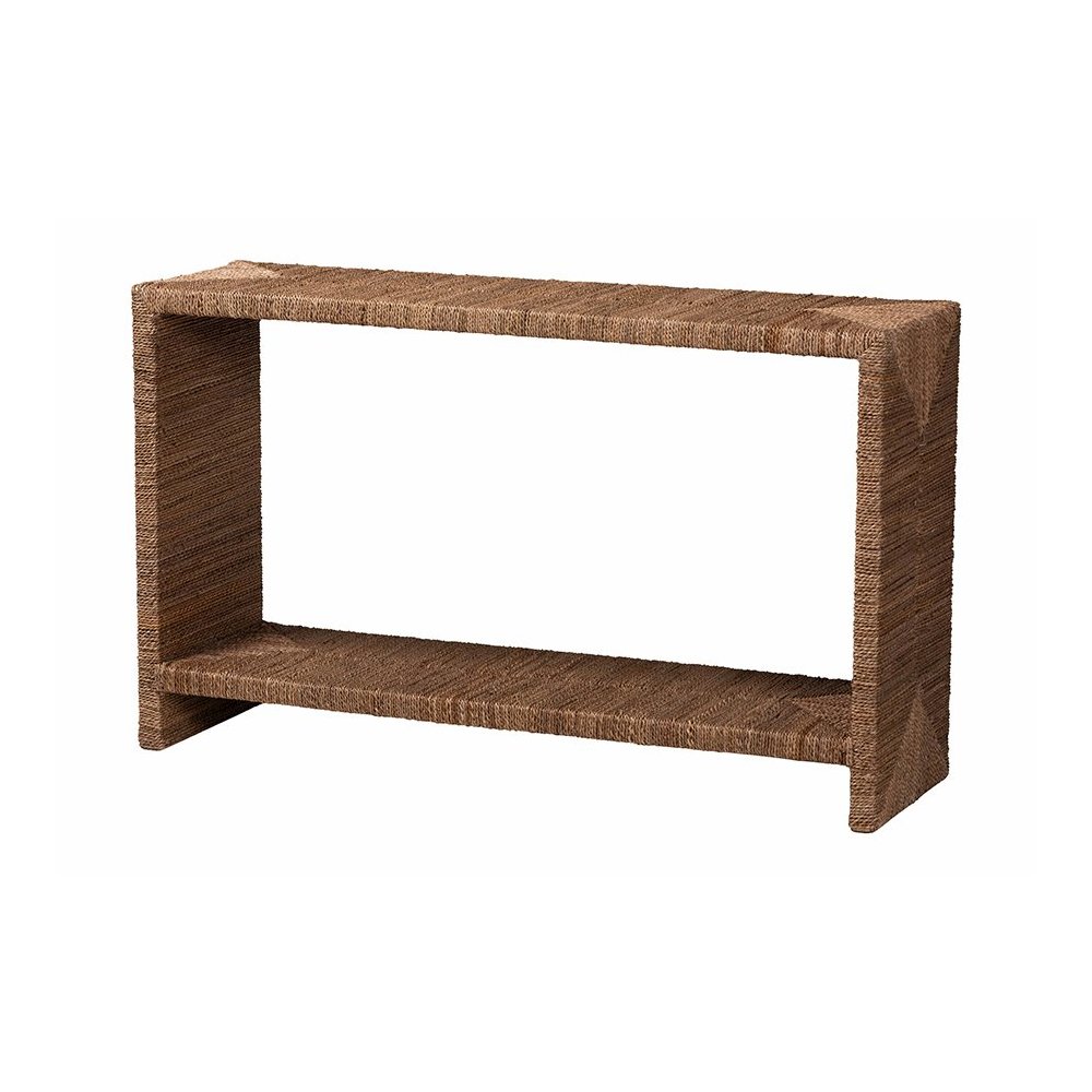 Liza Bohemian Natural Seagrass Console Table. Picture 1
