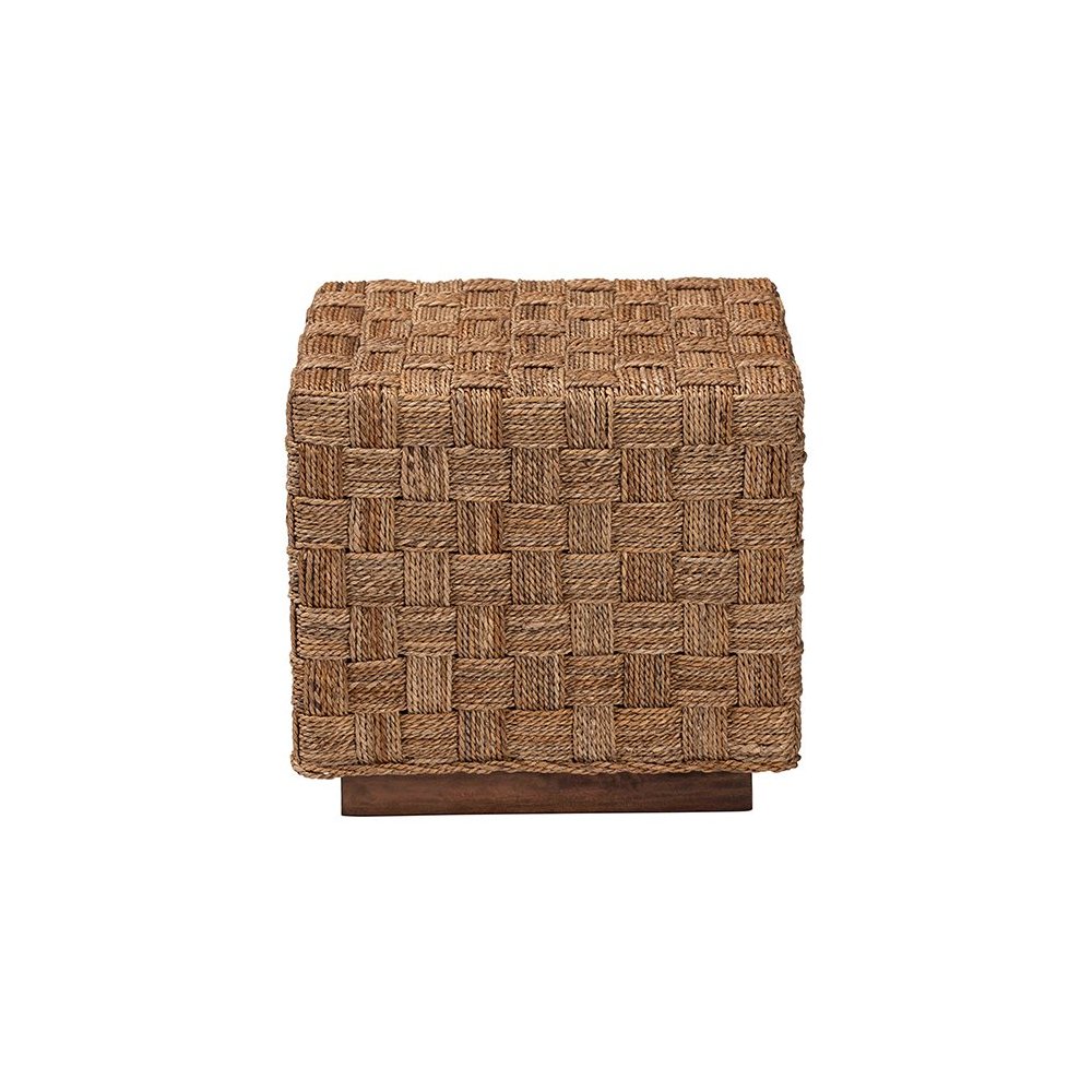 bali & pari Karina Bohemian Natural Seagrass End Table. Picture 2