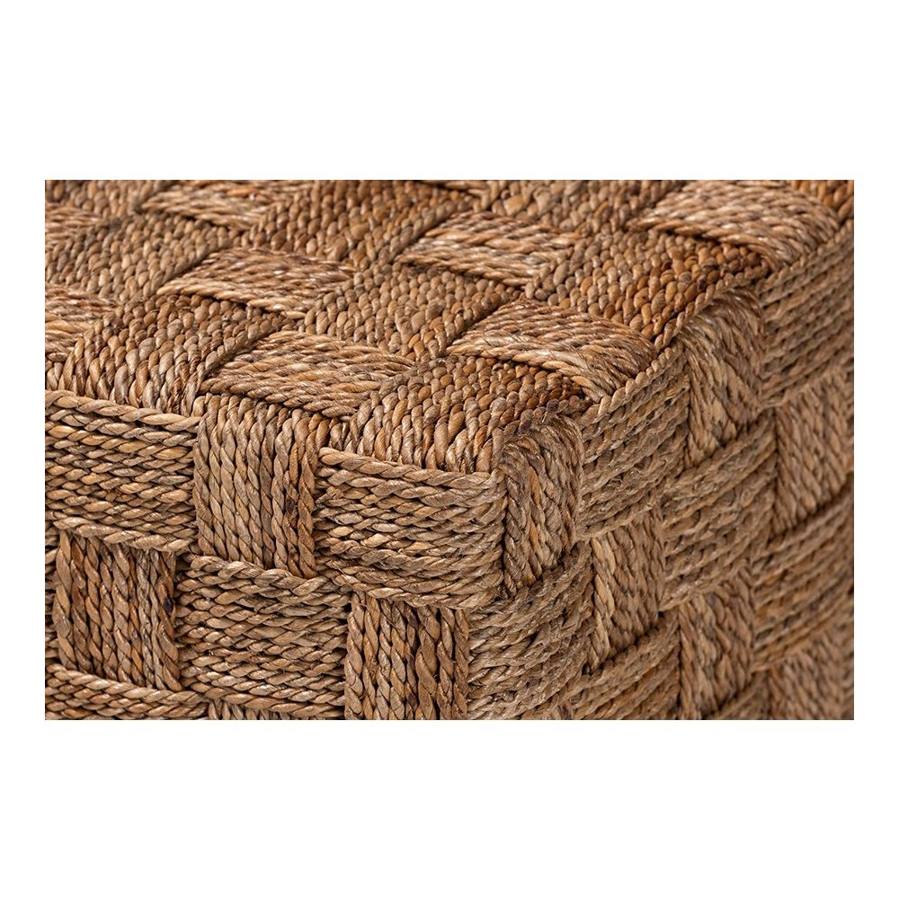 bali & pari Karina Bohemian Natural Seagrass End Table. Picture 4