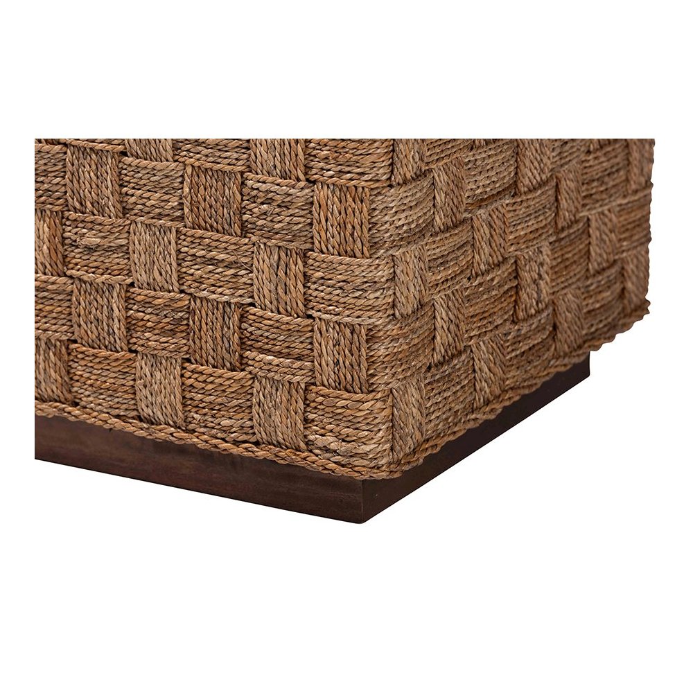 bali & pari Karina Bohemian Natural Seagrass End Table. Picture 5