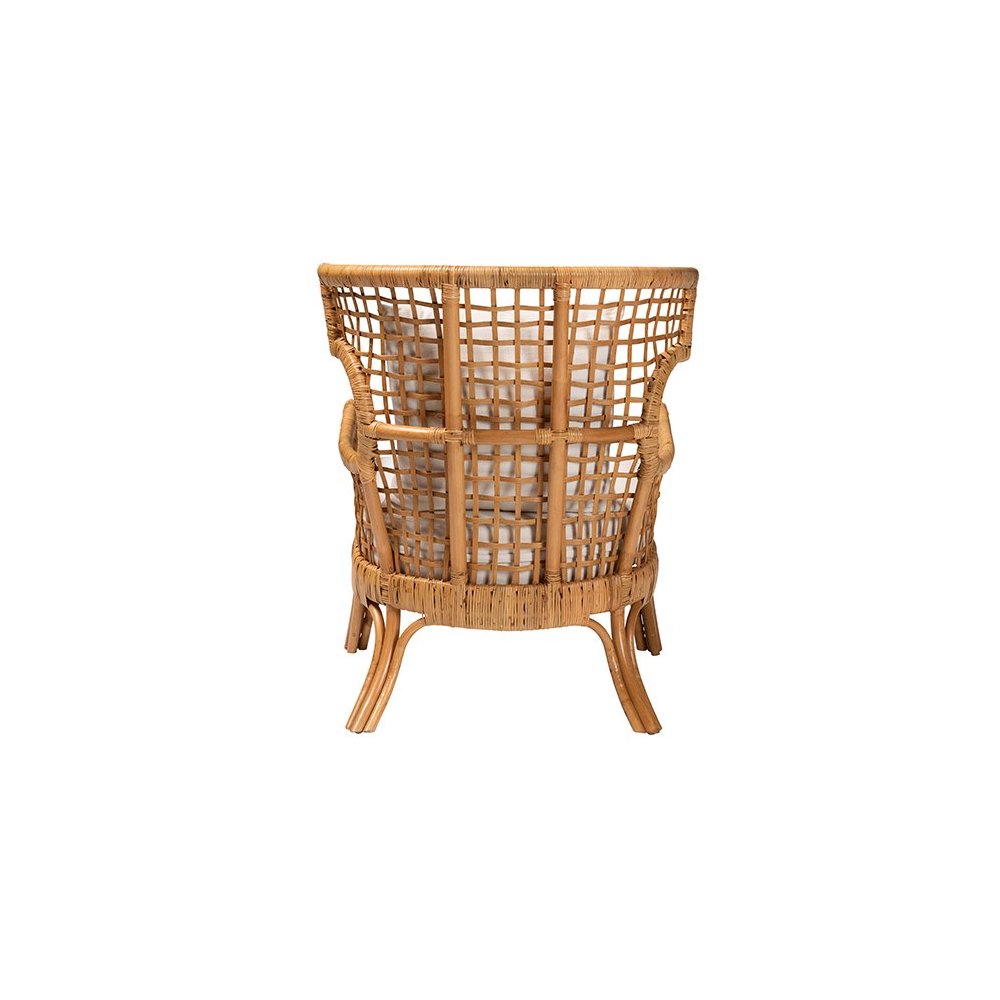 bali & pari Regina Bohemian Light Honey Rattan Arm Chair. Picture 4