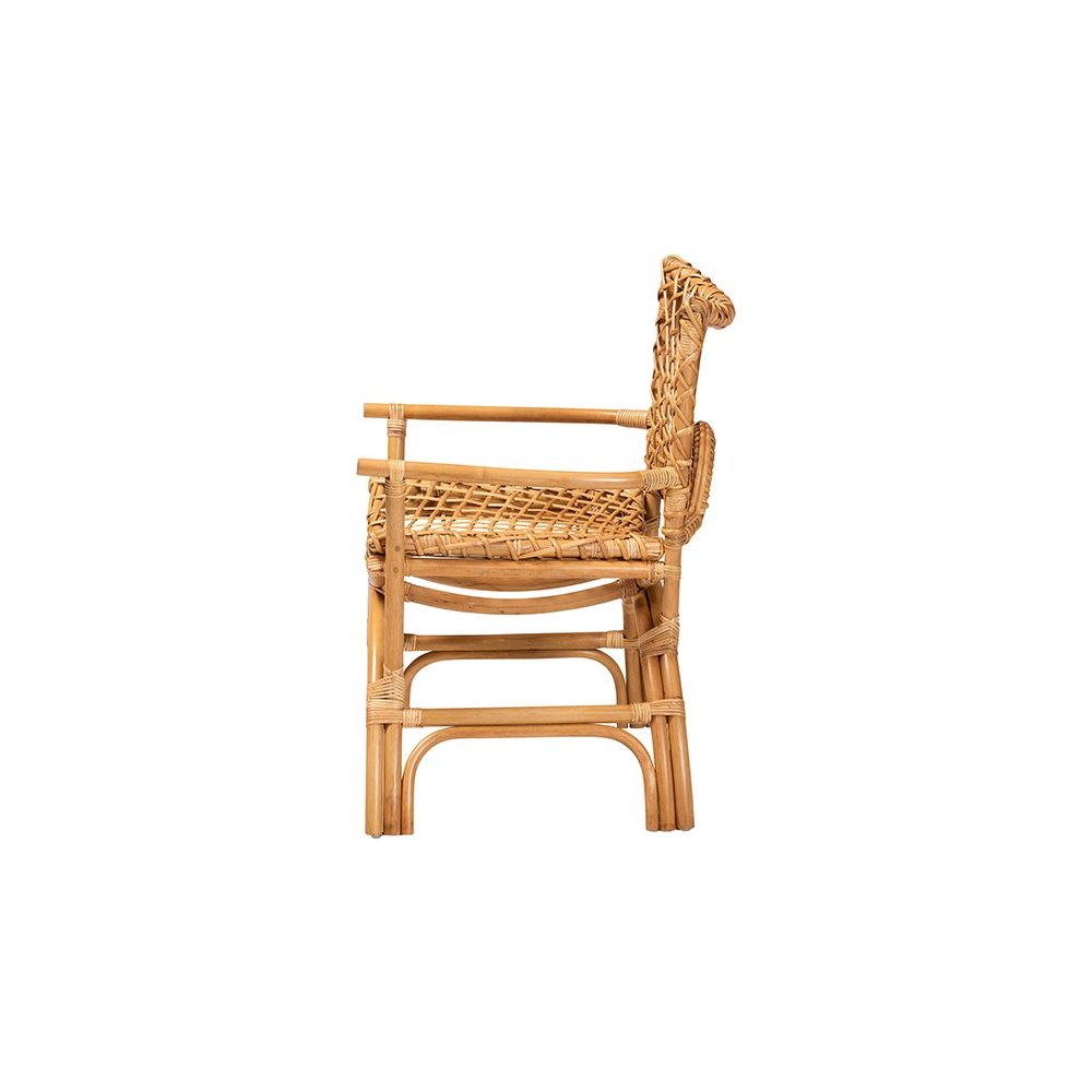 Mamba Bohemian Natural Rattan Arm Chair. Picture 3