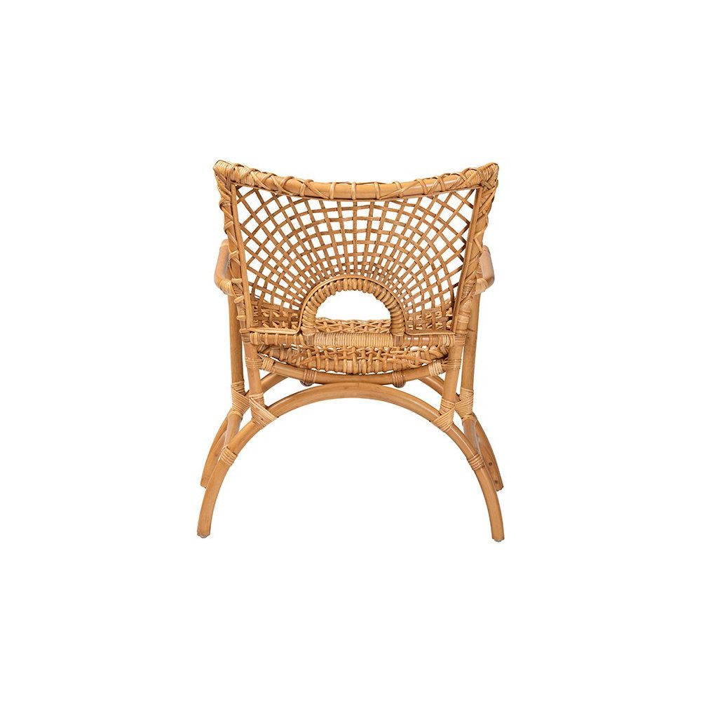 Mamba Bohemian Natural Rattan Arm Chair. Picture 4