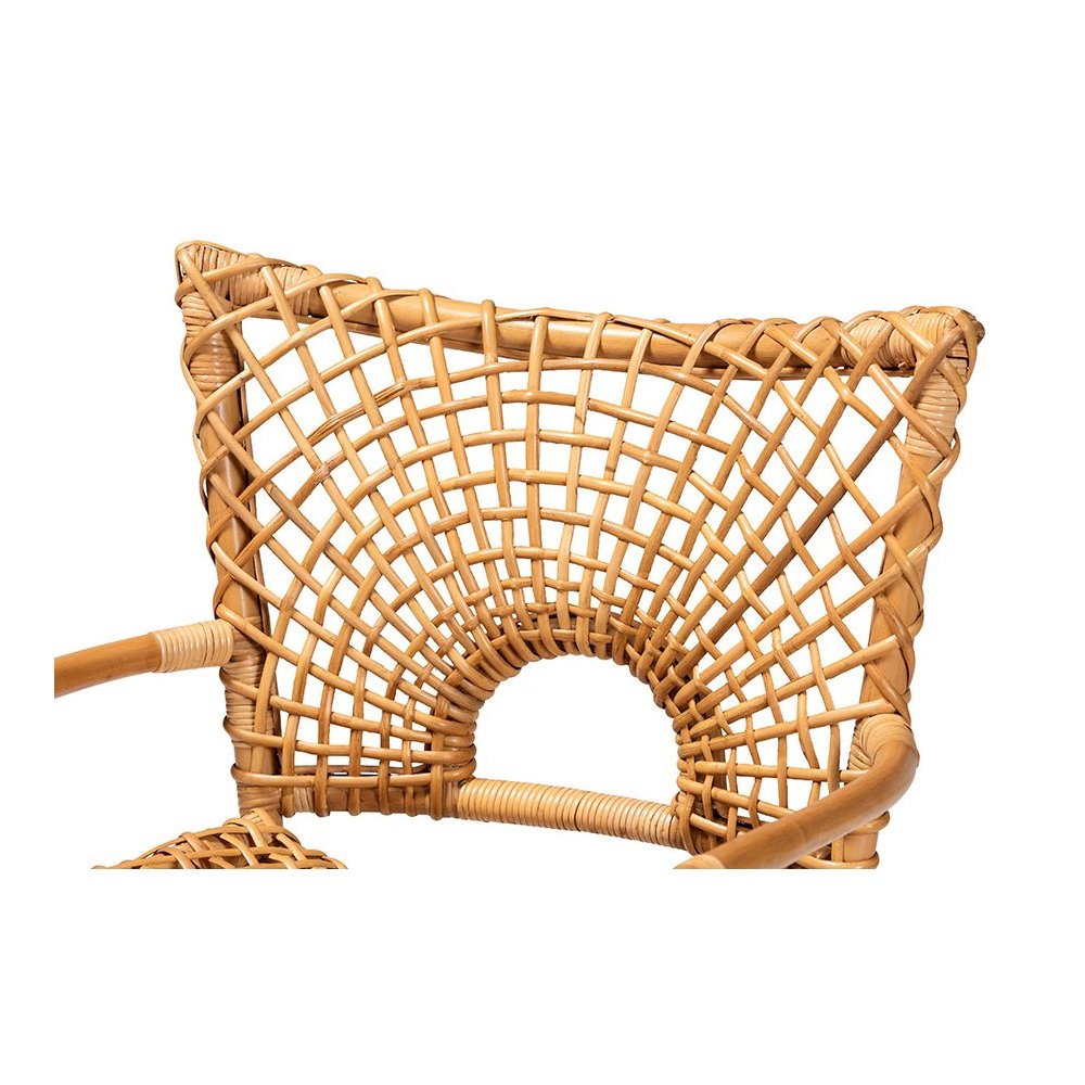 Mamba Bohemian Natural Rattan Arm Chair. Picture 5