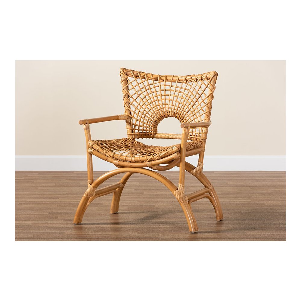 Mamba Bohemian Natural Rattan Arm Chair. Picture 9