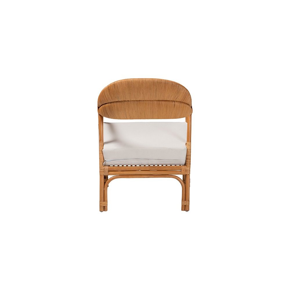 Marisa Bohemian Light Honey Rattan Arm Chair. Picture 4