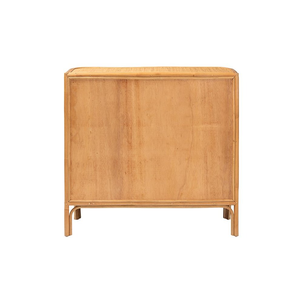 Radenza Bohemian Light Honey Rattan 3-Drawer Storage Cabinet. Picture 5