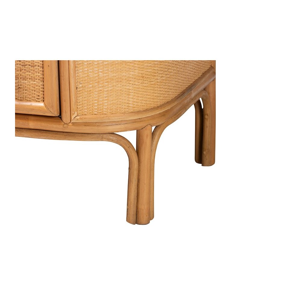 Radenza Bohemian Light Honey Rattan 3-Drawer Storage Cabinet. Picture 7