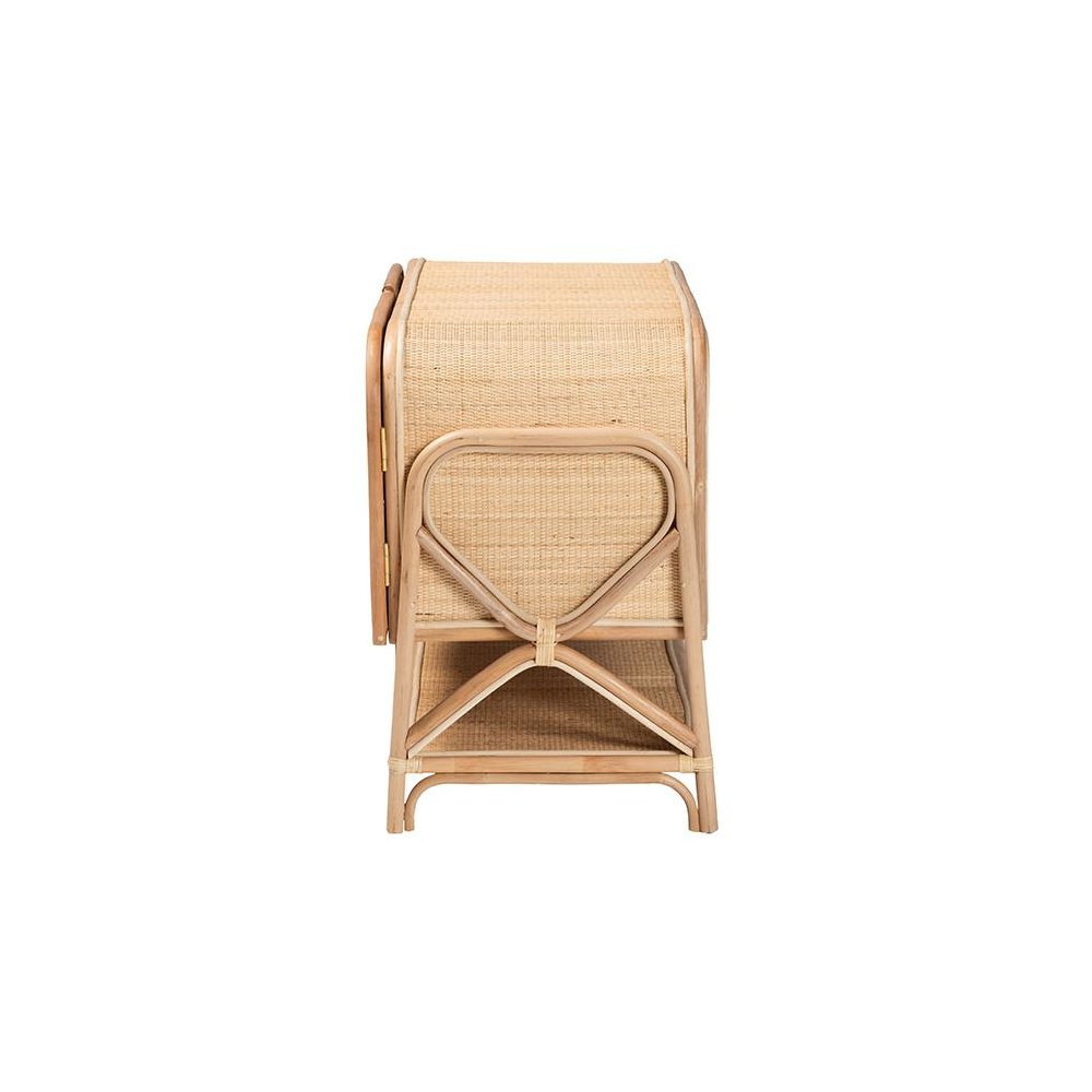 Gitano Bohemian Natural Rattan 2-Door Storage Cabinet. Picture 4