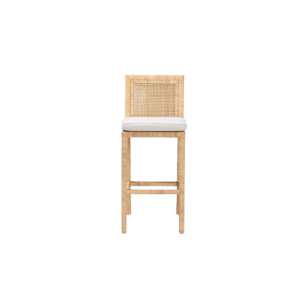 Sofia Bohemian Natural Rattan Bar Stool. Picture 2