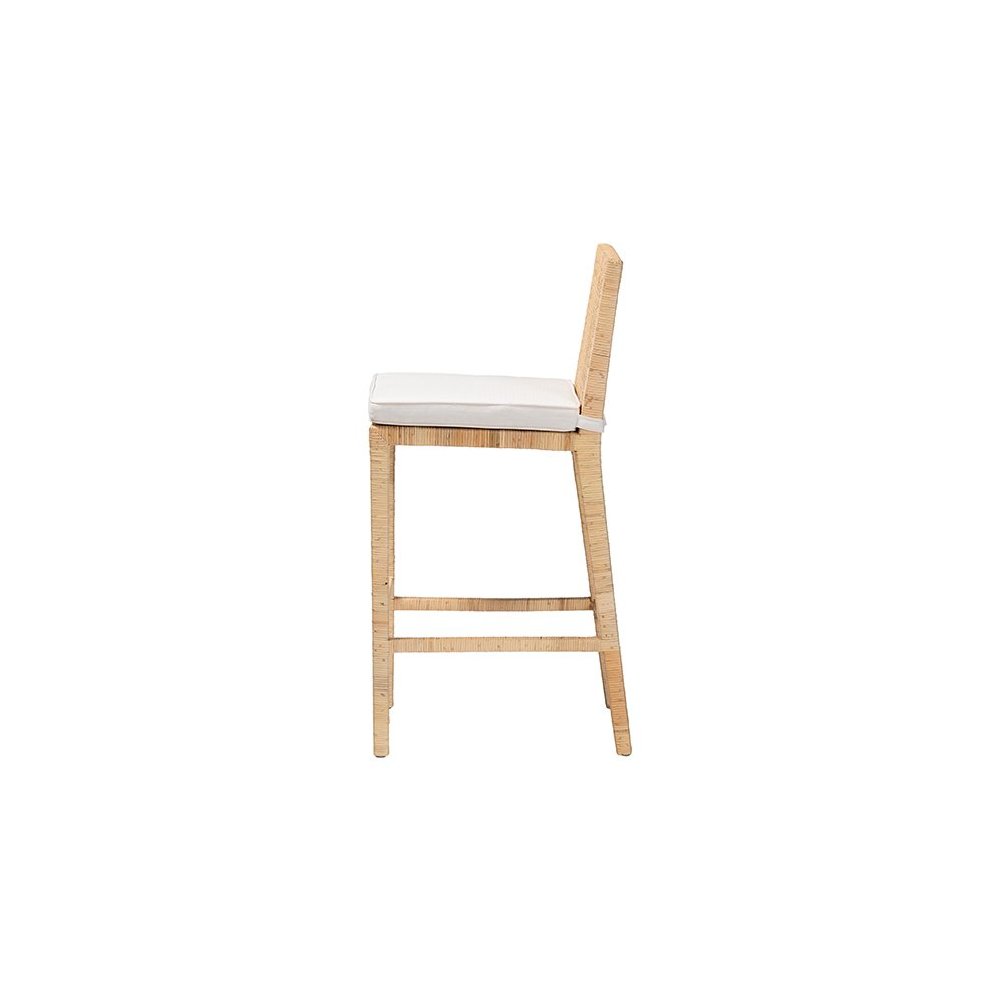 Sofia Bohemian Natural Rattan Bar Stool. Picture 3