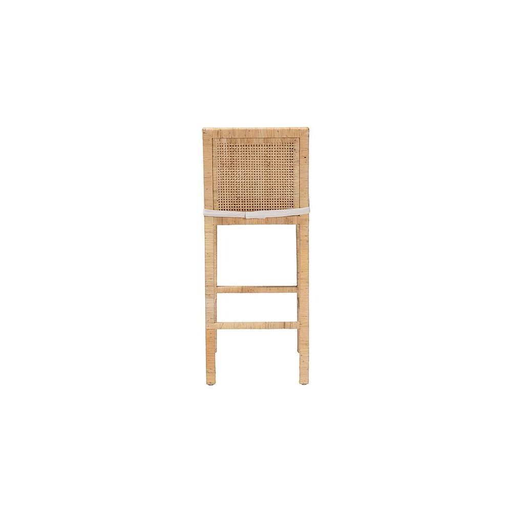 Sofia Bohemian Natural Rattan Bar Stool. Picture 4