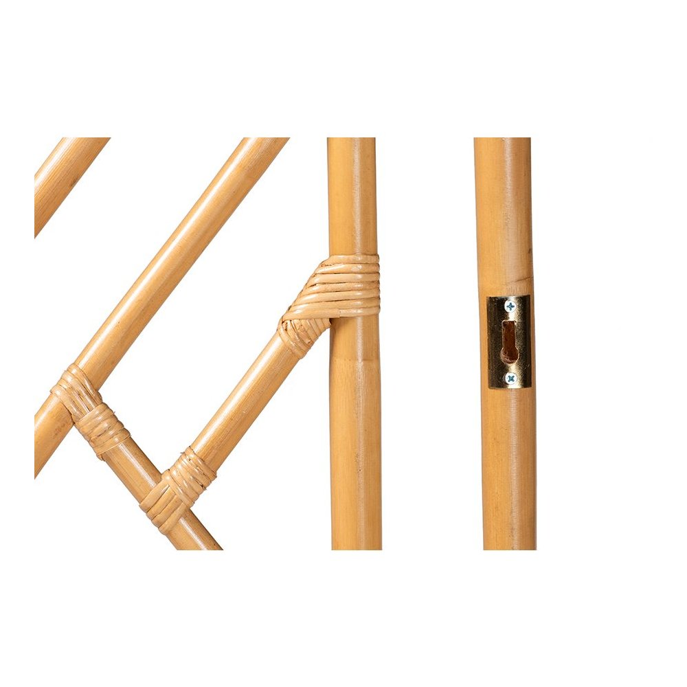 Karavo Bohemian Natural Rattan Queen Size Standalone Headboard. Picture 4