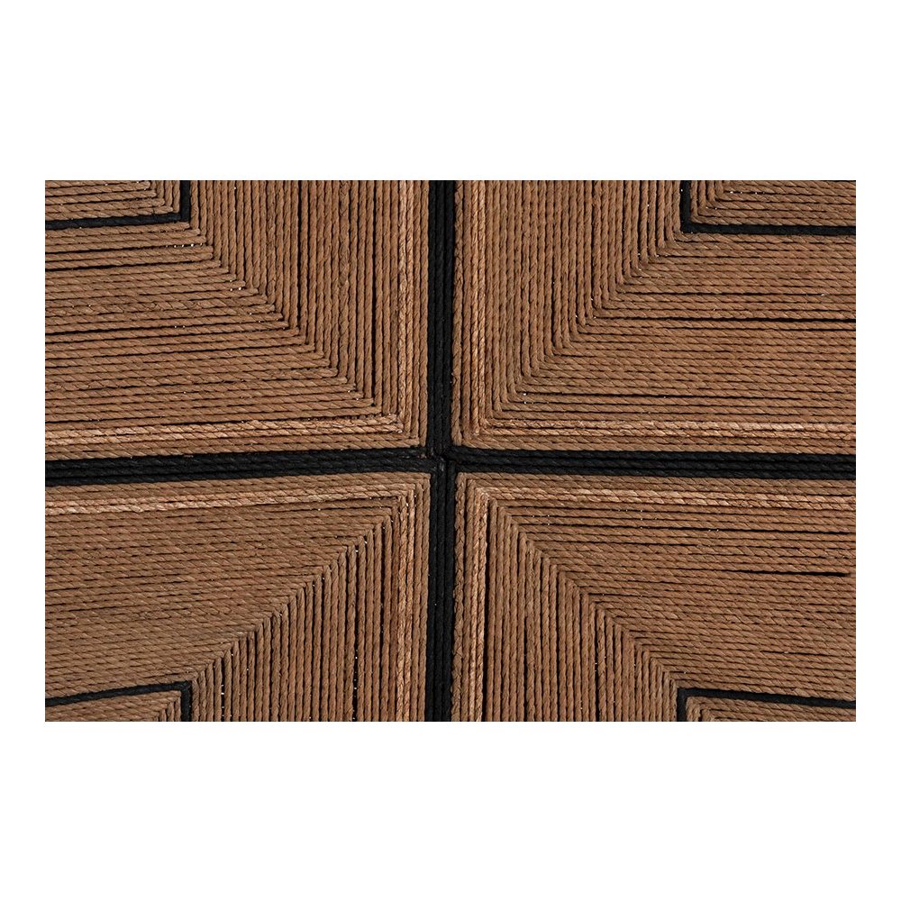 Prita Bohemian Paper Loom and Black Mahogany Wood Dining Chair. Picture 7