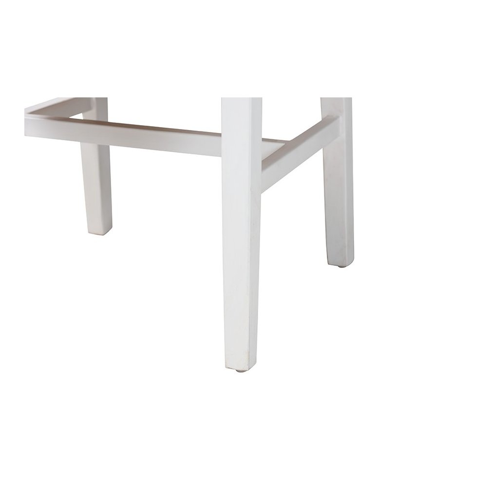 Talli Bohemian Paper Loom and White Mahogany Wood Dining Chair. Picture 6