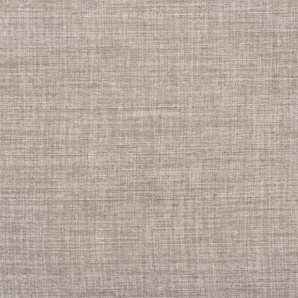 Light Grey Fabric Upholstered Antique Oak Finished Wood Ottoman. Picture 11