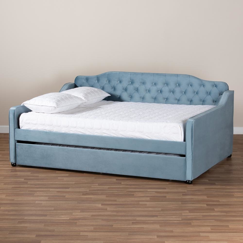 Button Tufted Full Size Daybed with Trundle. Picture 22
