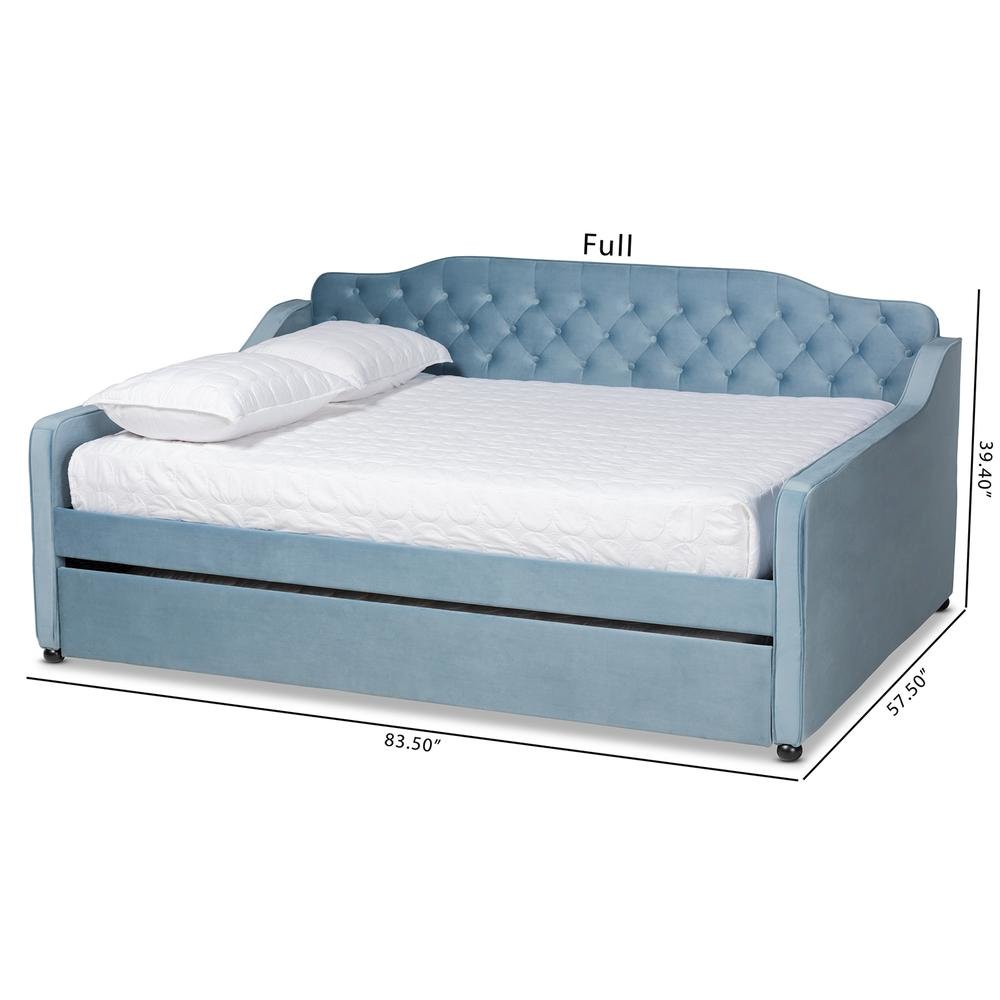 Button Tufted Full Size Daybed with Trundle. Picture 23