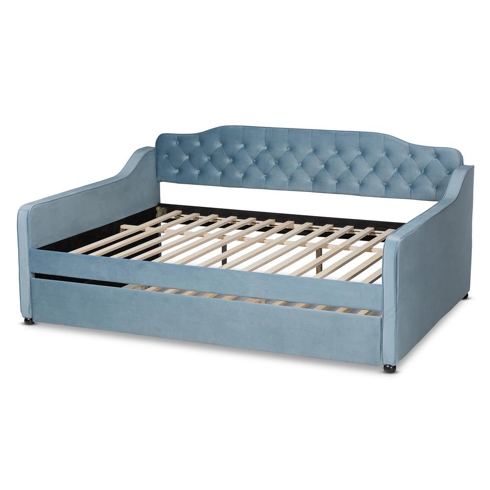 Button Tufted Full Size Daybed with Trundle. Picture 16