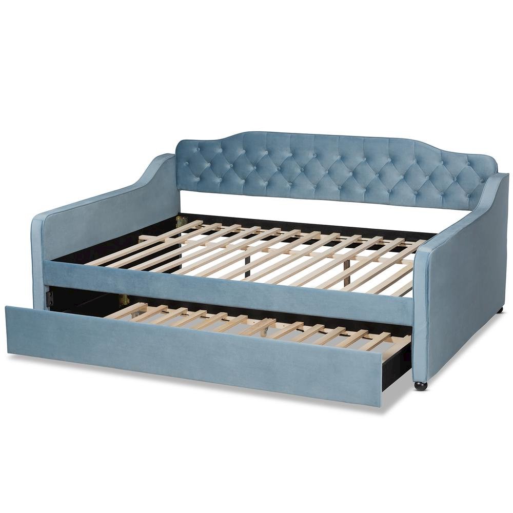 Button Tufted Full Size Daybed with Trundle. Picture 17