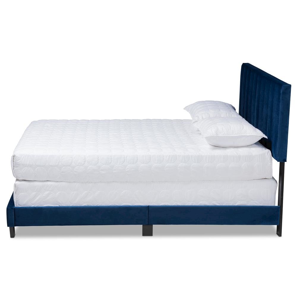 Full Size Panel Bed with Channel Tufted Headboard. Picture 12