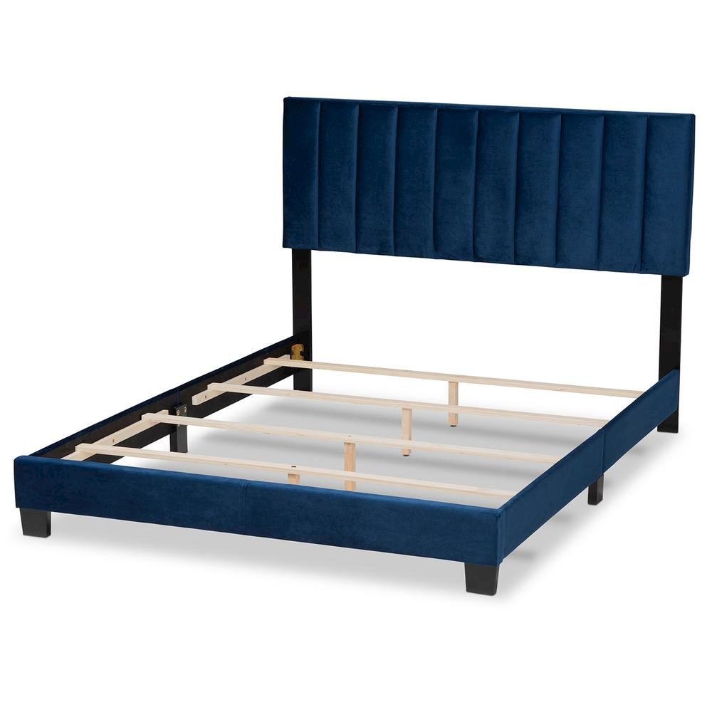 Full Size Panel Bed with Channel Tufted Headboard. Picture 13