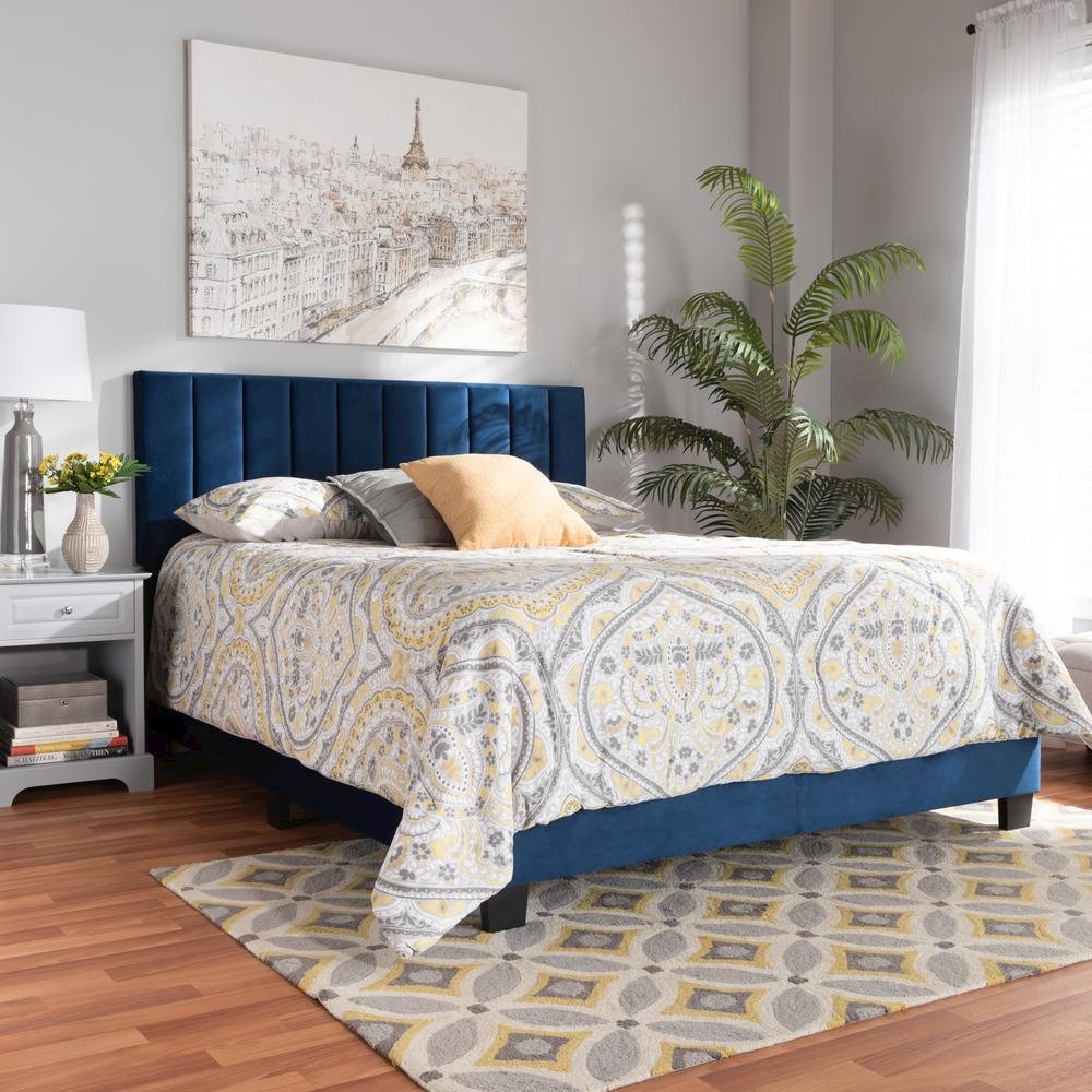 Full Size Panel Bed with Channel Tufted Headboard. Picture 16