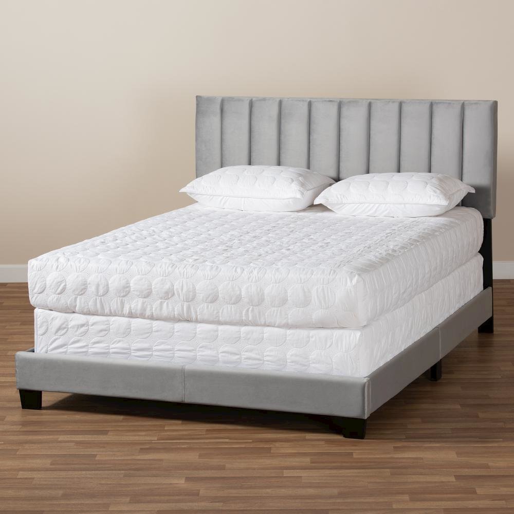 Full Size Panel Bed with Channel Tufted Headboard. Picture 17