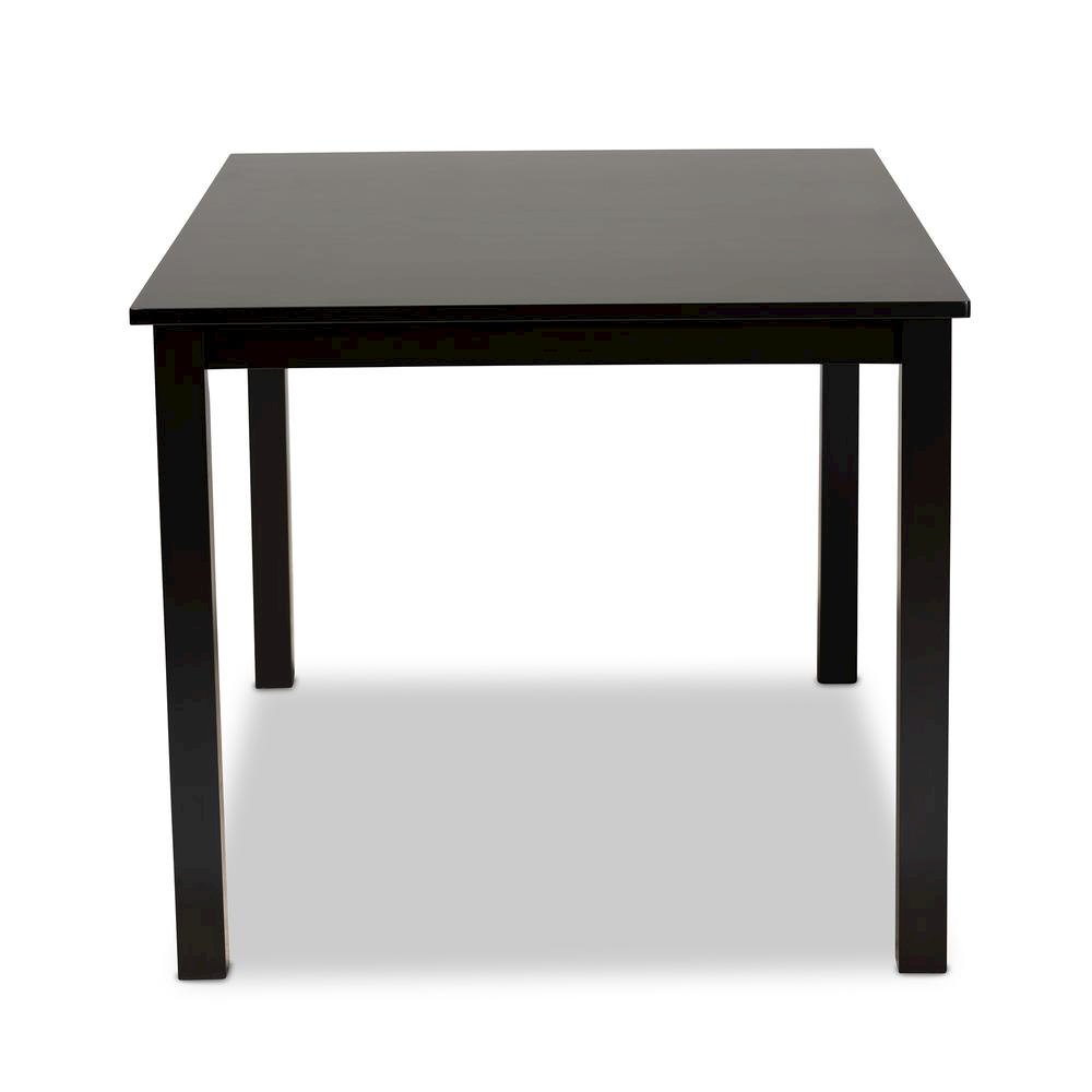 Espresso Brown Finished Rectangular Wood Dining Table. Picture 9
