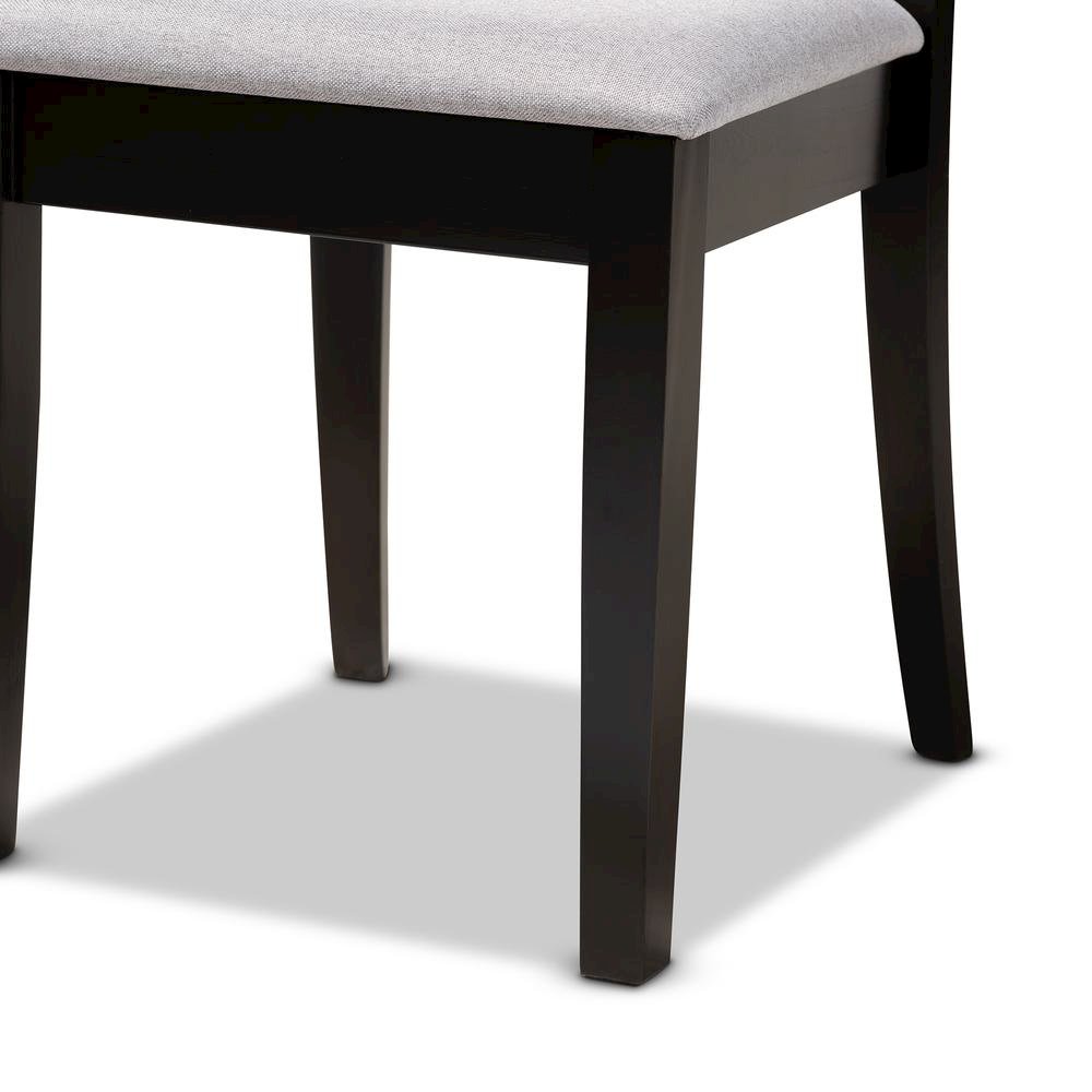 Espresso Brown Finished Wood 2-Piece Dining Chair Set. Picture 13