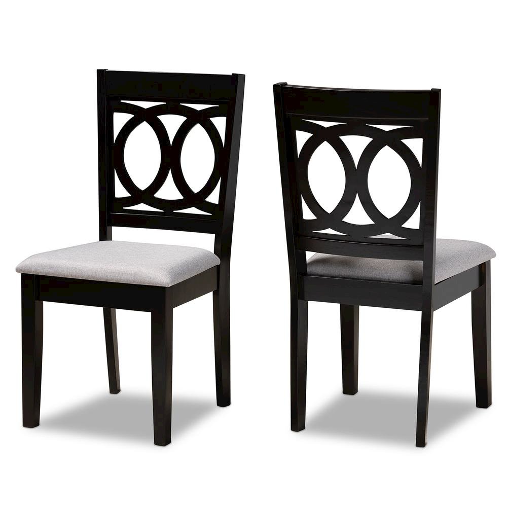 Espresso Brown Finished Wood 2-Piece Dining Chair Set Set. Picture 8