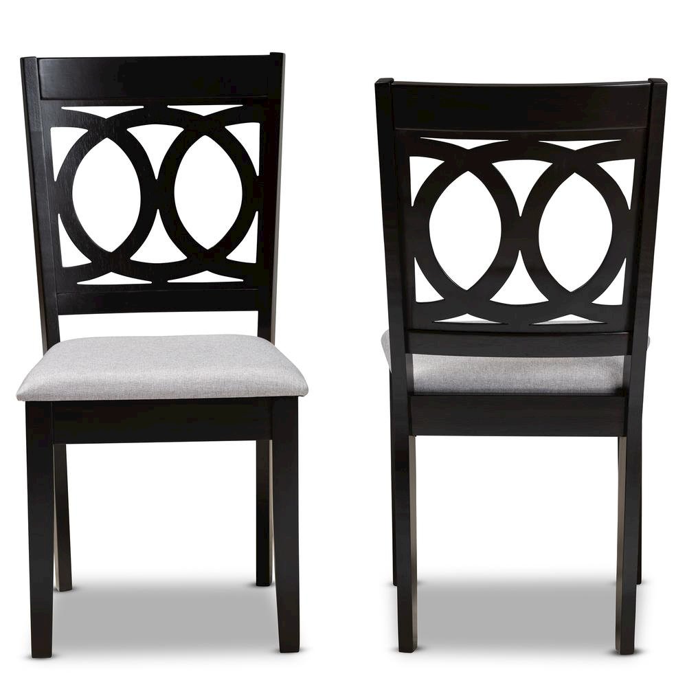 Espresso Brown Finished Wood 2-Piece Dining Chair Set Set. Picture 9