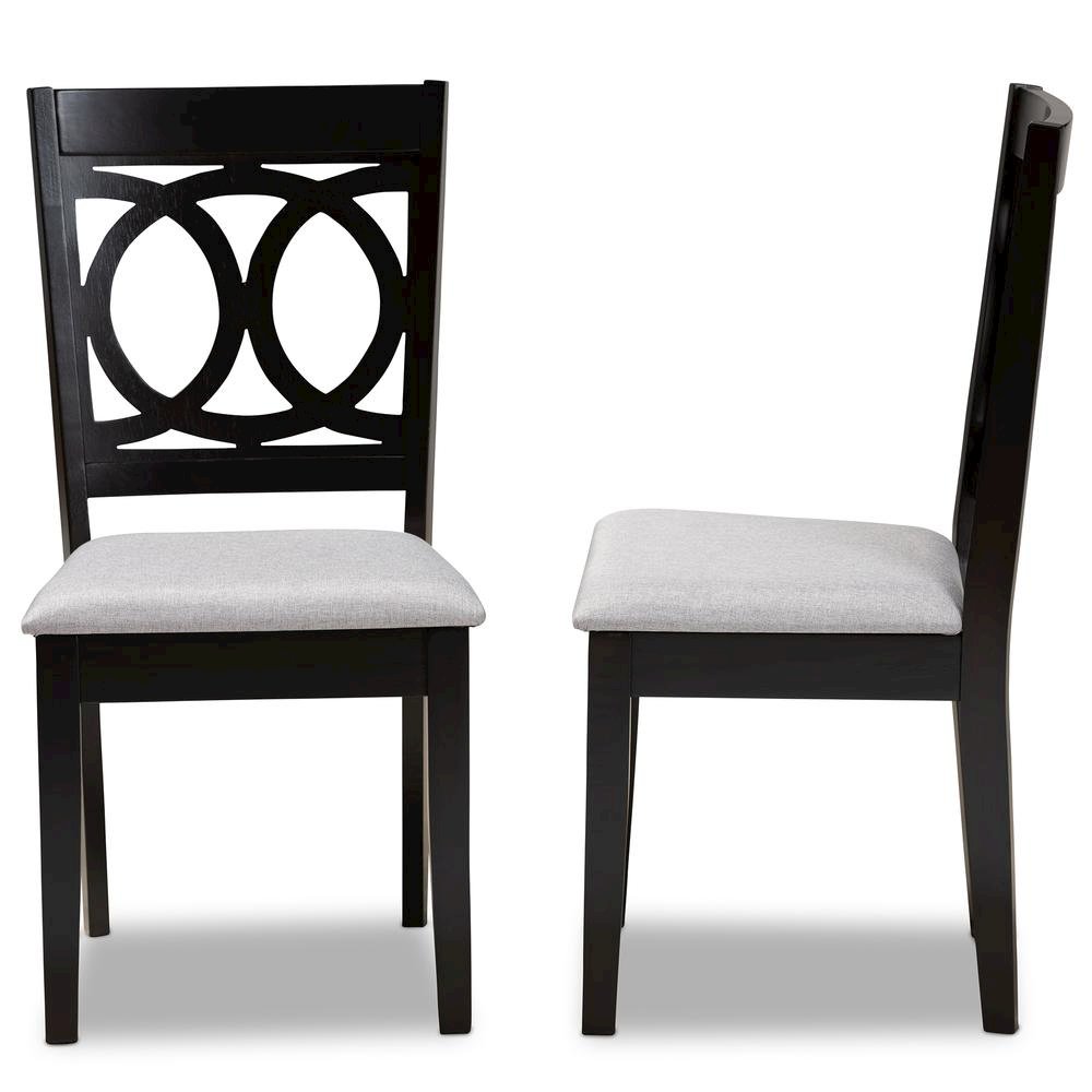 Espresso Brown Finished Wood 2-Piece Dining Chair Set Set. Picture 10