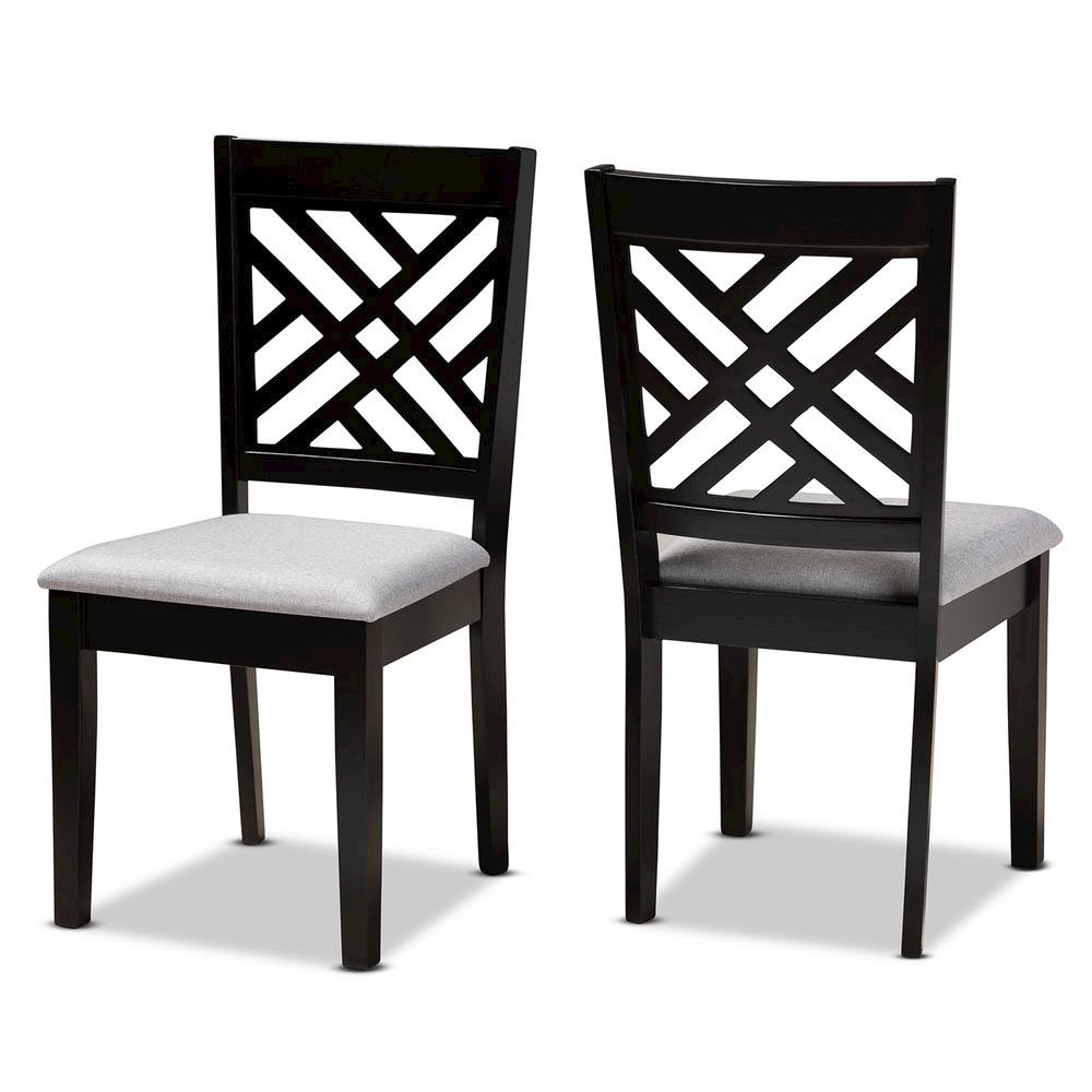 Espresso Brown Finished Wood 2-Piece Dining Chair Set Set. Picture 8