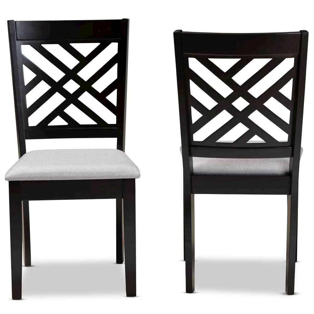 Espresso Brown Finished Wood 2-Piece Dining Chair Set Set. Picture 9