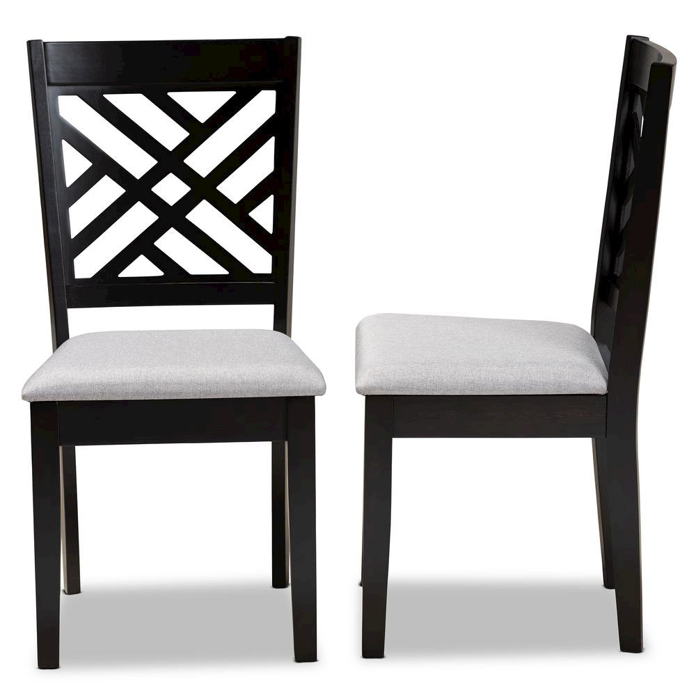 Espresso Brown Finished Wood 2-Piece Dining Chair Set Set. Picture 10