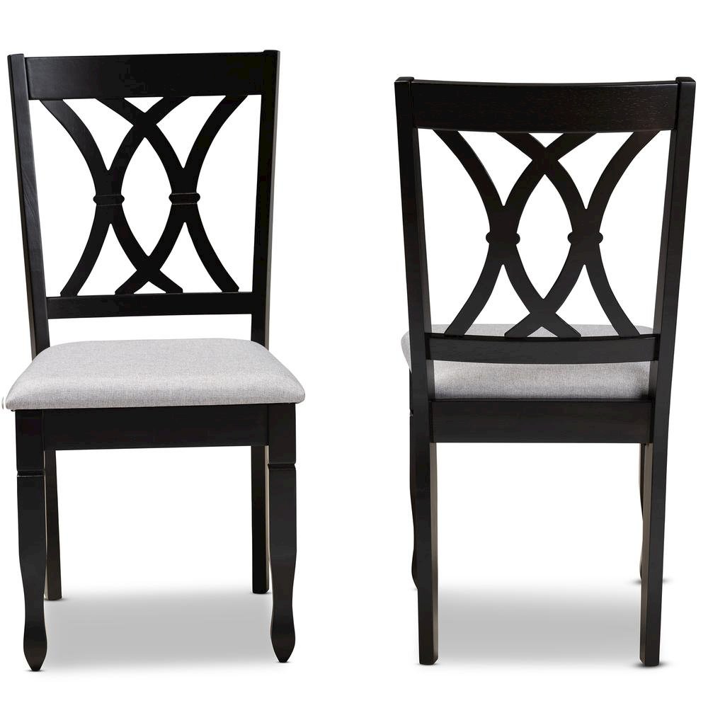 Espresso Brown Finished Wood 2-Piece Dining Chair Set Set. Picture 10