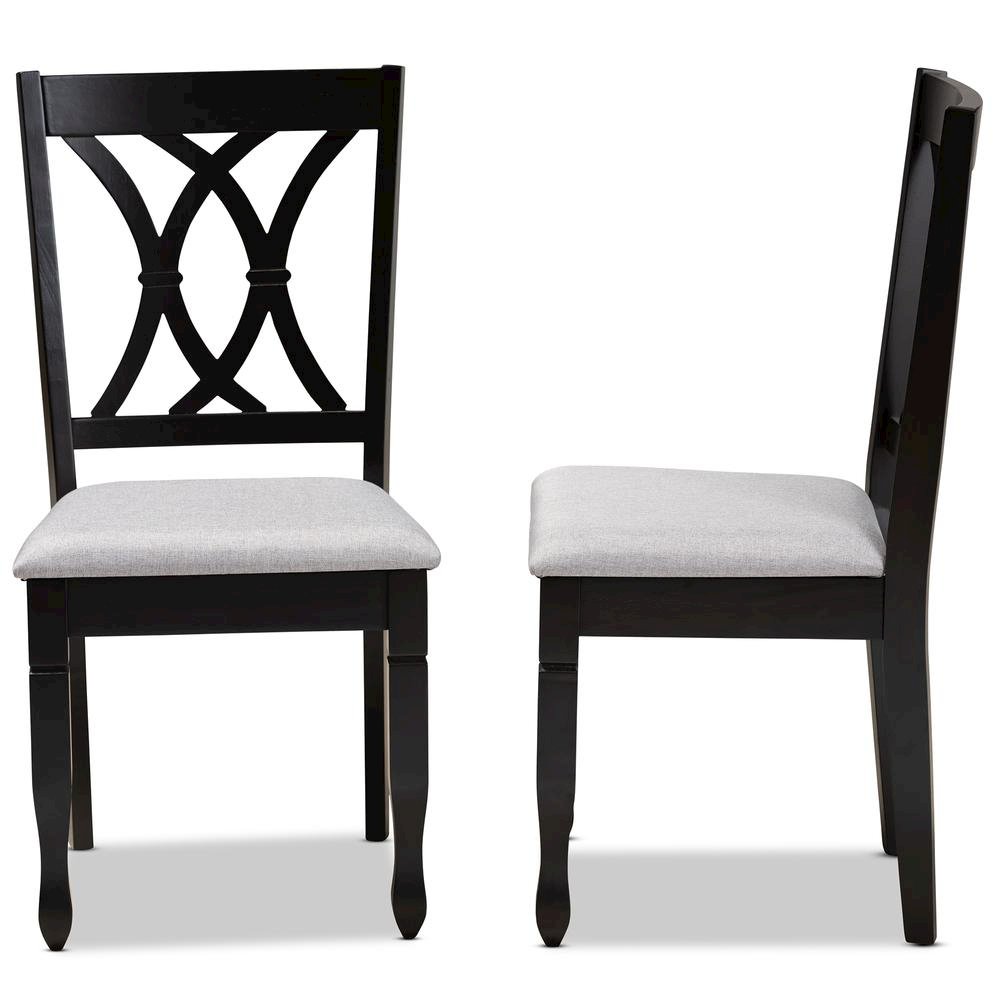 Espresso Brown Finished Wood 2-Piece Dining Chair Set Set. Picture 11
