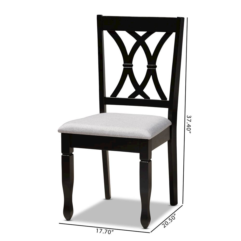 Espresso Brown Finished Wood 2-Piece Dining Chair Set Set. Picture 16
