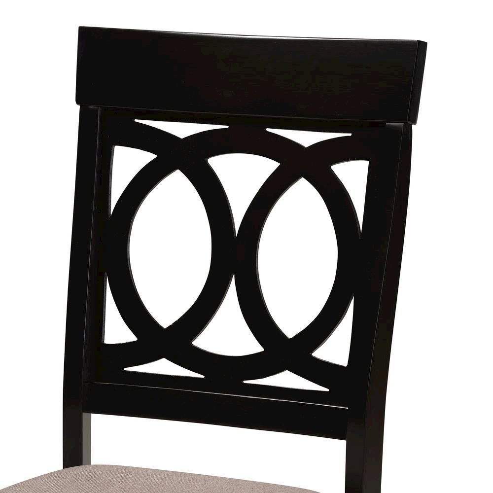 Espresso Brown Finished Wood 2-Piece Dining Chair Set Set. Picture 12