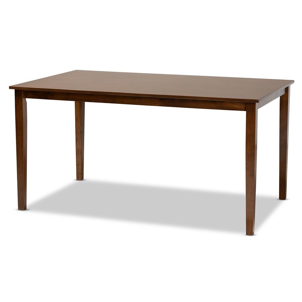 Grey Fabric Upholstered and Walnut Brown Finished Wood 7-Piece Dining Set. Picture 12